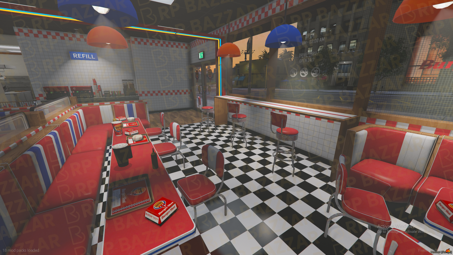 Downtown Steakhouse FiveM MLO — GTA RP Interior — ESX QB QBOX — RPBazzar