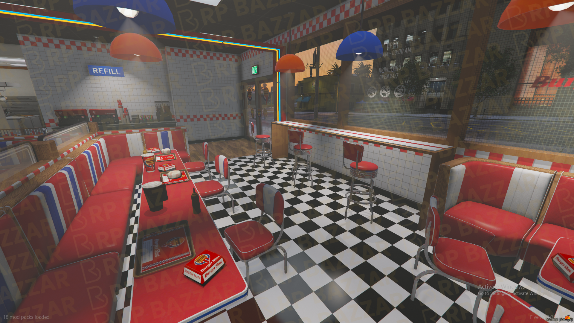 Downtown Steakhouse FiveM MLO — GTA RP Interior — ESX QB QBOX — RPBazzar
