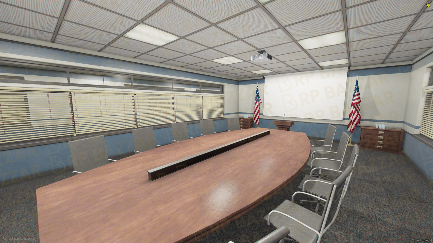 Night Police Station FiveM MLO — GTA RP Interior — ESX QB QBOX — RPBazzar