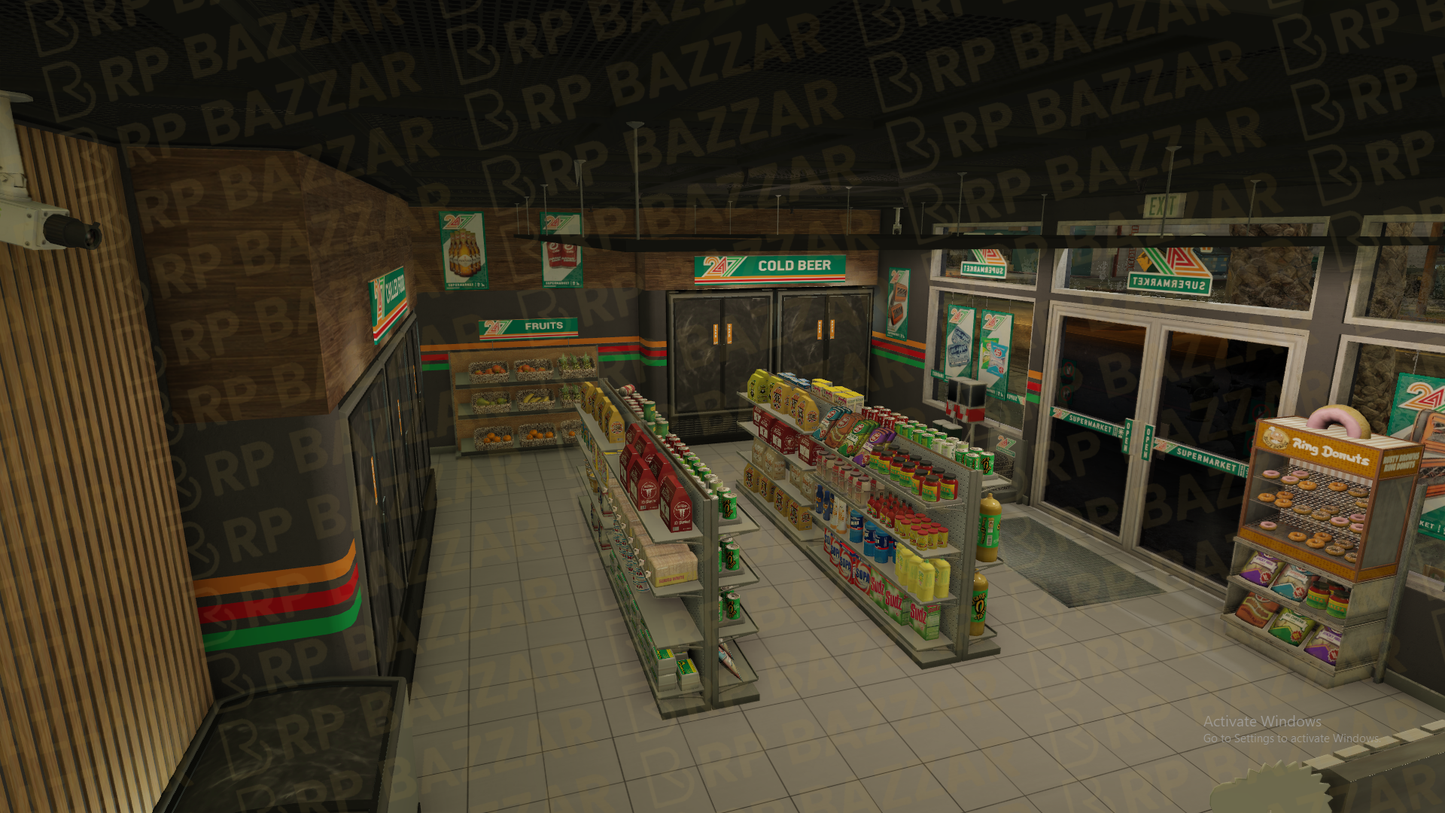 Downtown 24-7 Store FiveM MLO — GTA RP Interior — ESX QB QBOX — RPBazzar