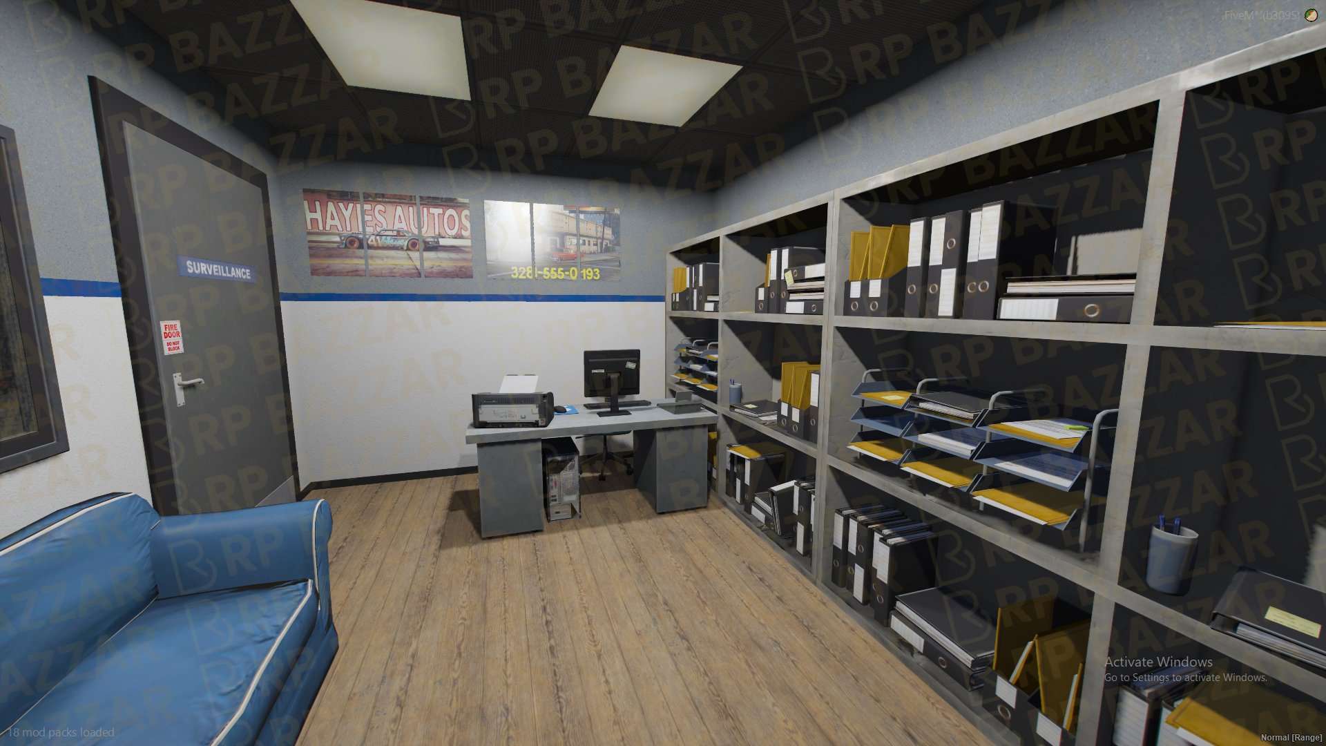 Vintage Mechanic Shop FiveM MLO — GTA RP Interior — ESX QB QBOX — RPBazzar