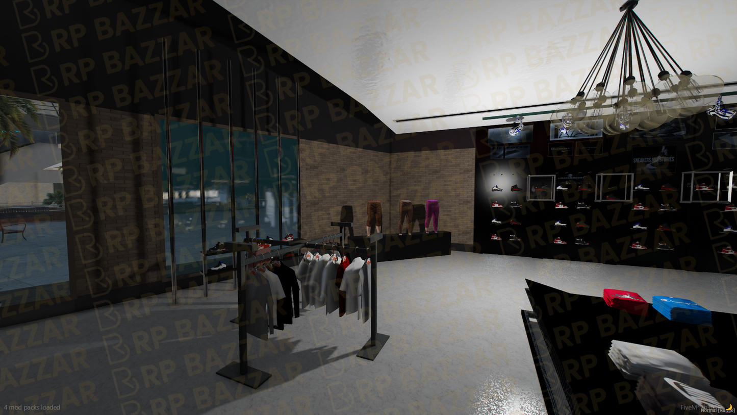 Urban Shopping Mall FiveM MLO — GTA RP Interior — ESX QB QBOX — RPBazzar