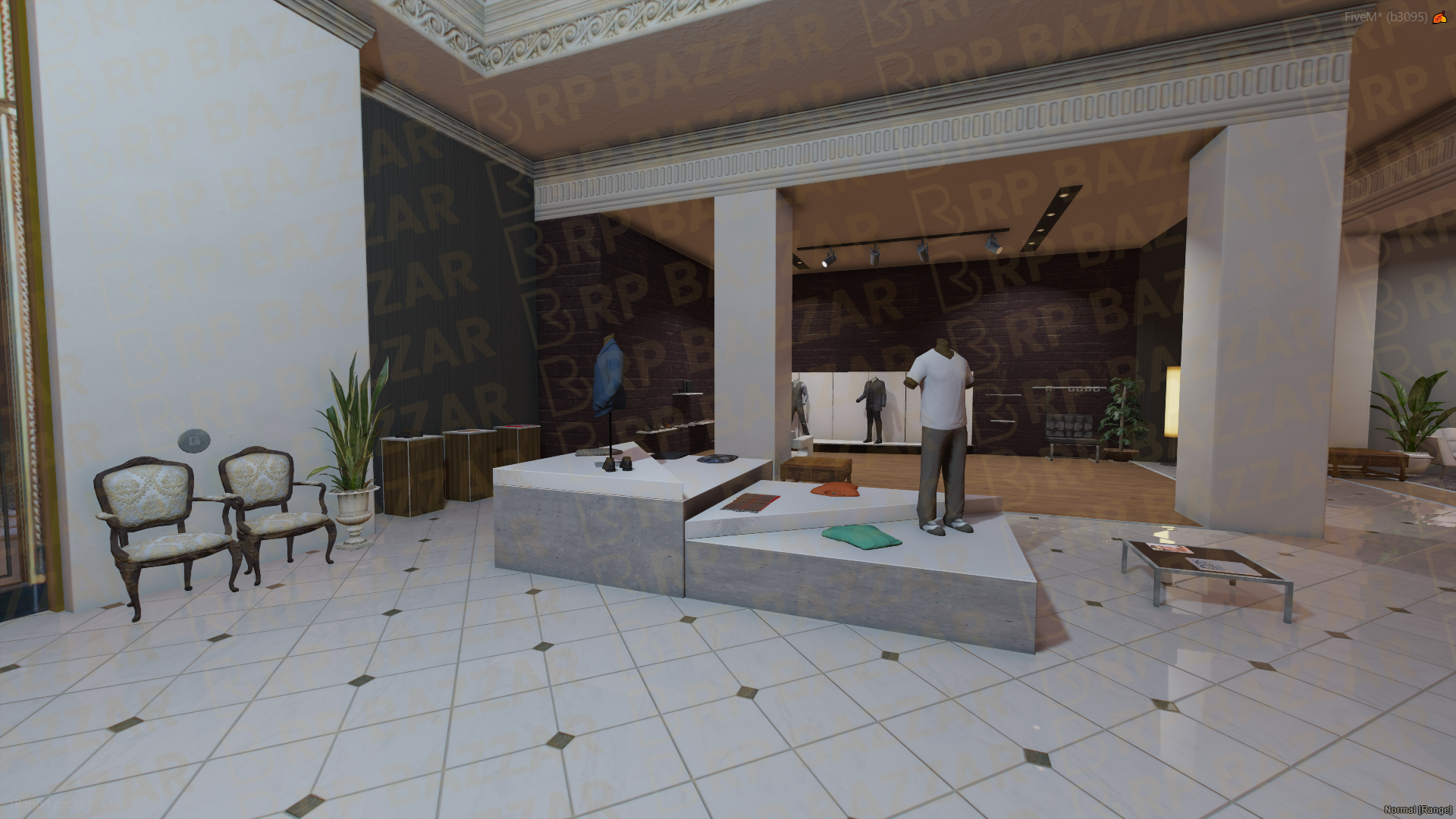 Chic Clothing Store FiveM MLO — GTA RP Interior — ESX QB QBOX — RPBazzar
