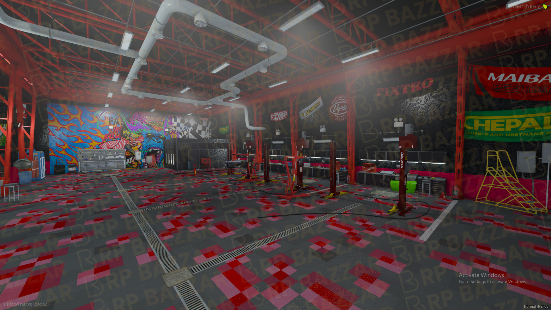 Tricked-Out Mechanic Shop FiveM MLO — GTA RP Interior — ESX QB QBOX — RPBazzar