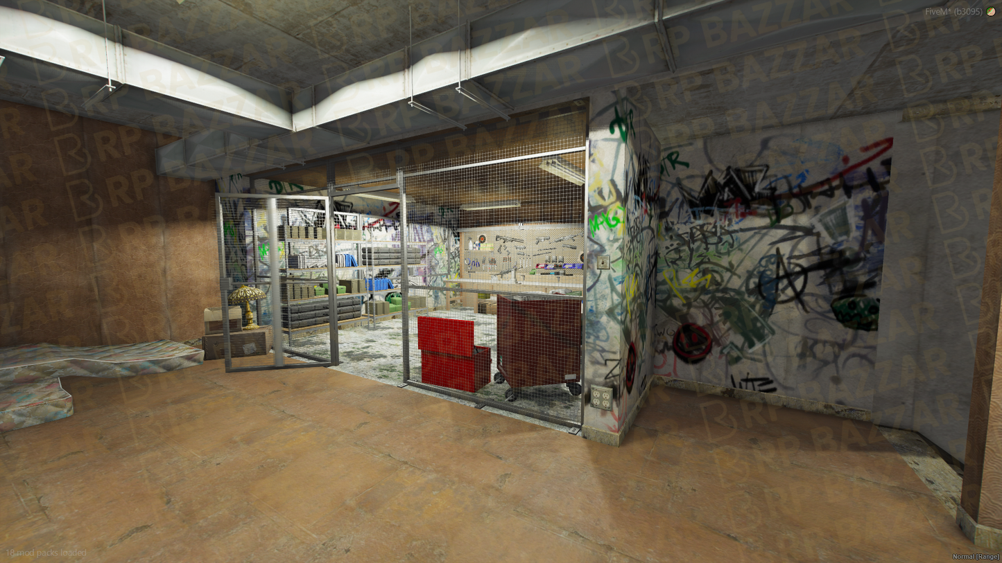 Southside Gang Garage FiveM MLO — GTA RP Interior — ESX QB QBOX — RPBazzar