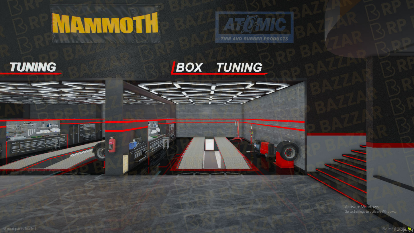 Premium Mechanic Shop FiveM MLO — GTA RP Interior — ESX QB QBOX — RPBazzar