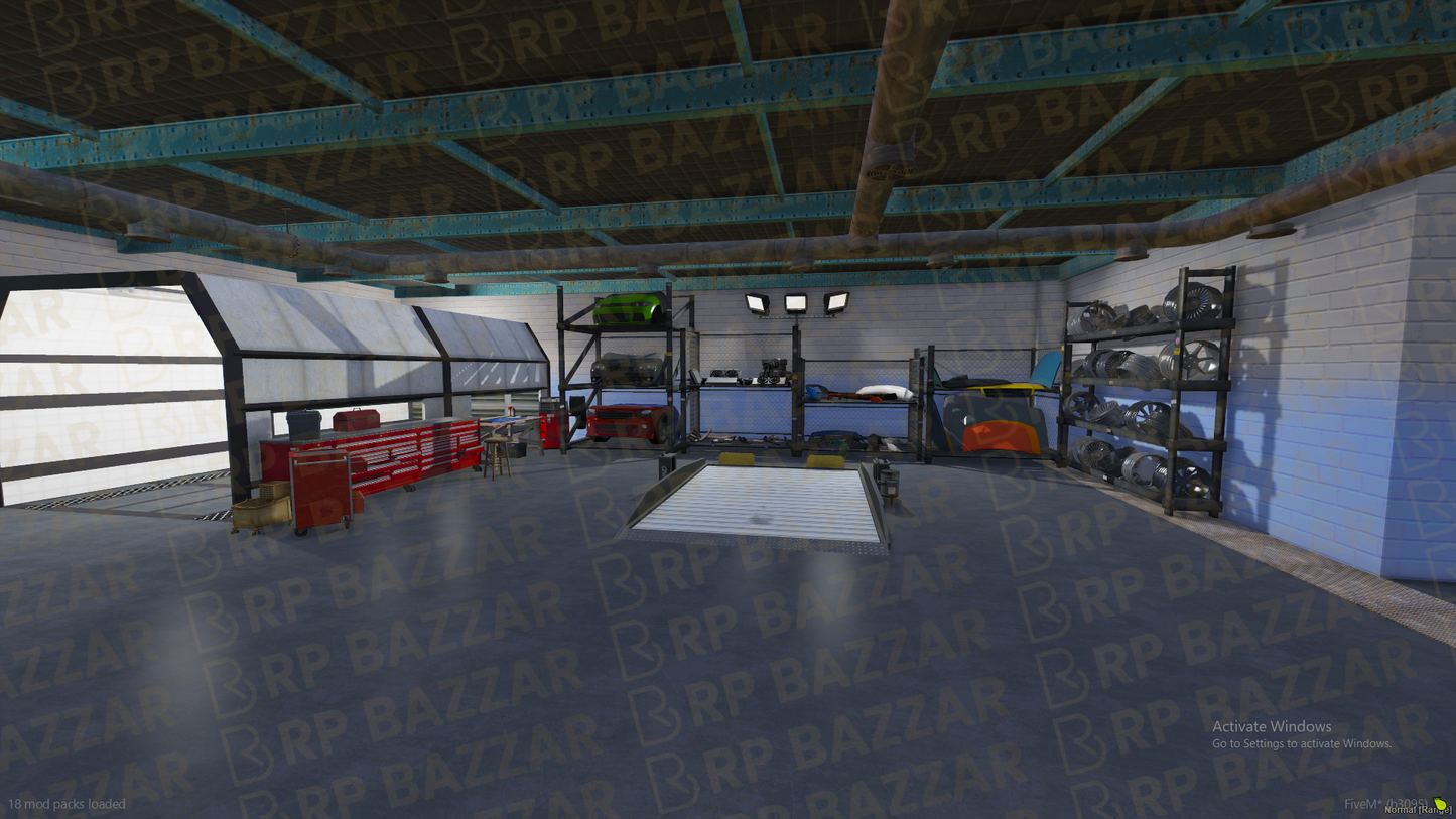 Biker Mechanic Shop FiveM MLO — GTA RP Interior — ESX QB QBOX — RPBazzar