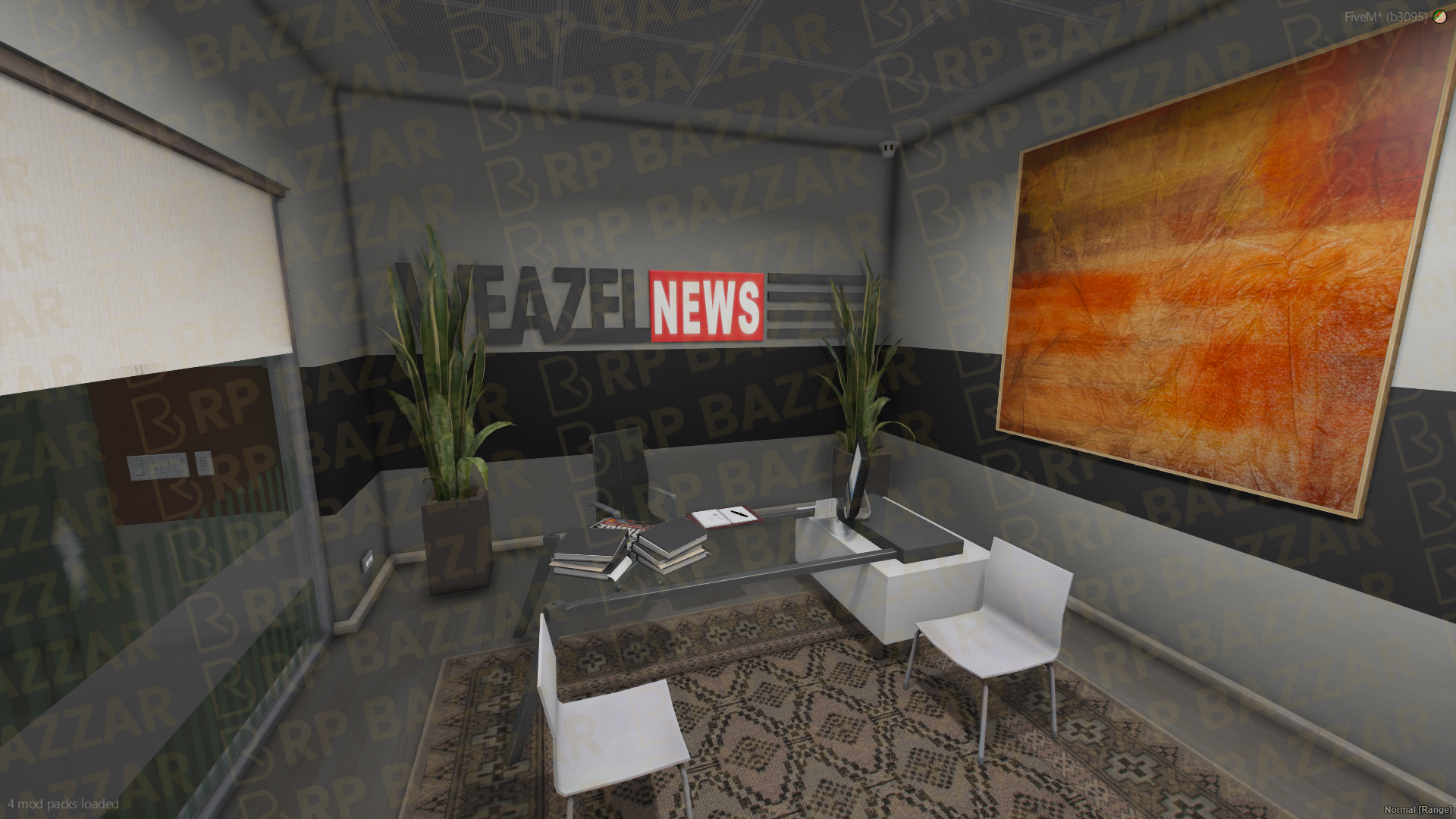 Downtown Weazel News FiveM MLO — GTA RP Interior — ESX QB QBOX — RPBazzar