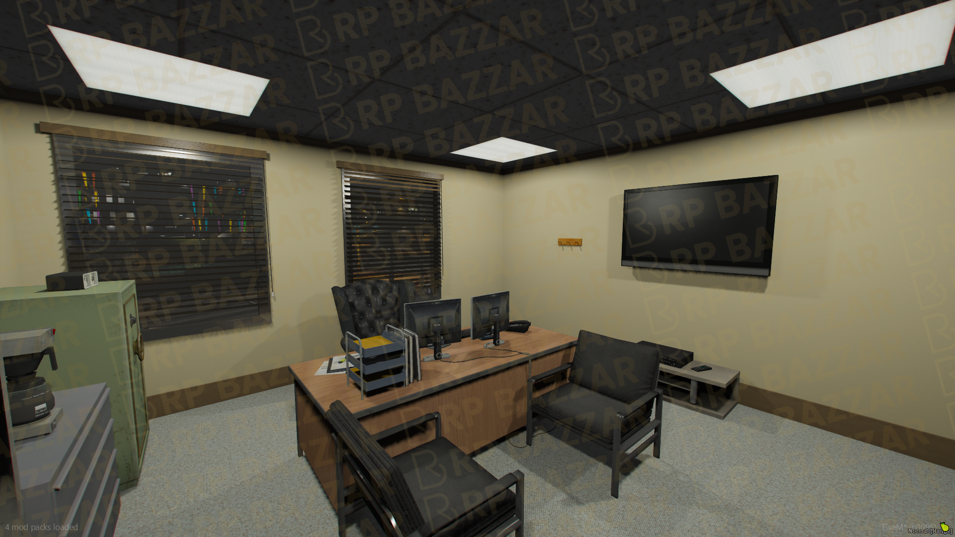 Sentinel Police Station FiveM MLO — GTA RP Interior — ESX QB QBOX — RPBazzar