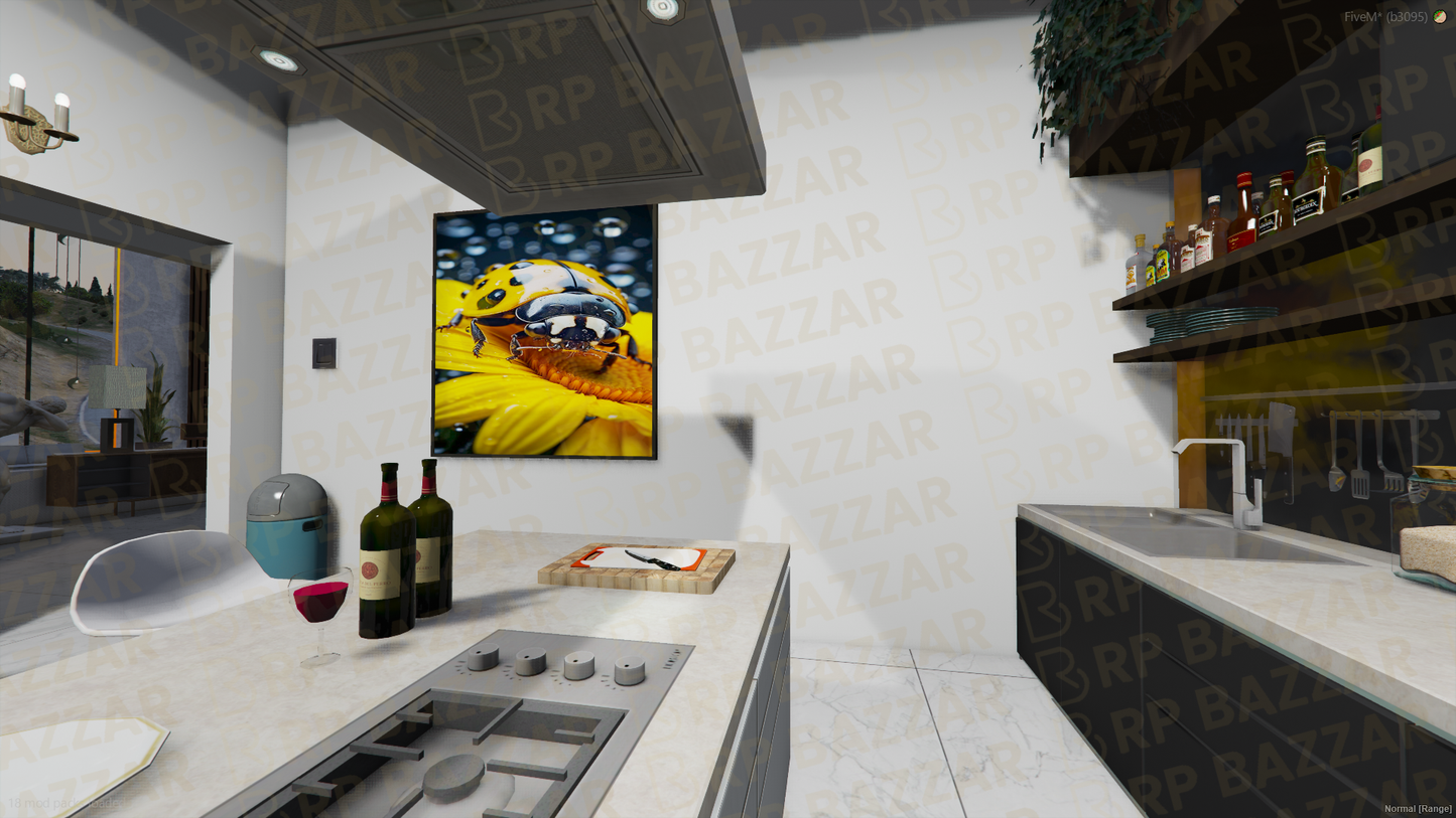 Futuristic Mansion FiveM MLO — GTA RP Interior — ESX QB QBOX — RPBazzar