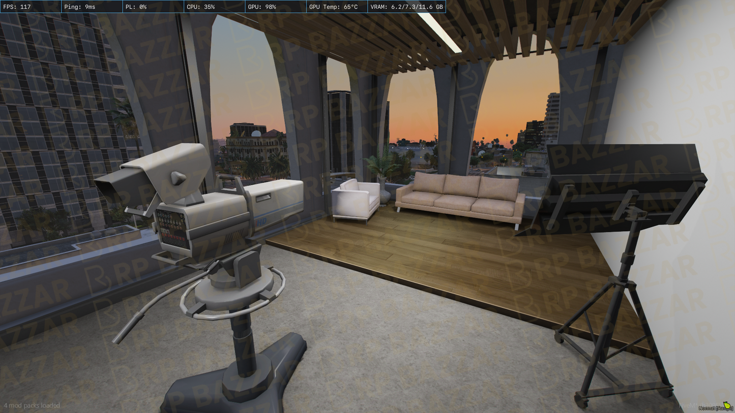 Classic Office FiveM MLO — GTA RP Interior — ESX QB QBOX — RPBazzar