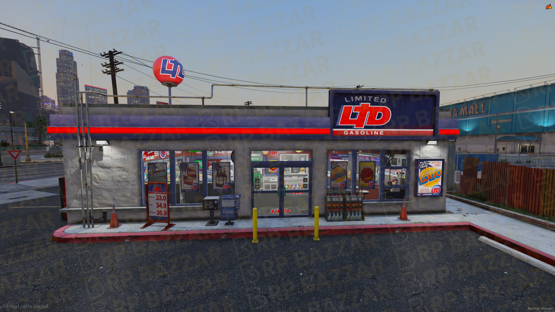 Corner Gas Station FiveM MLO — GTA RP Interior — ESX QB QBOX — RPBazzar