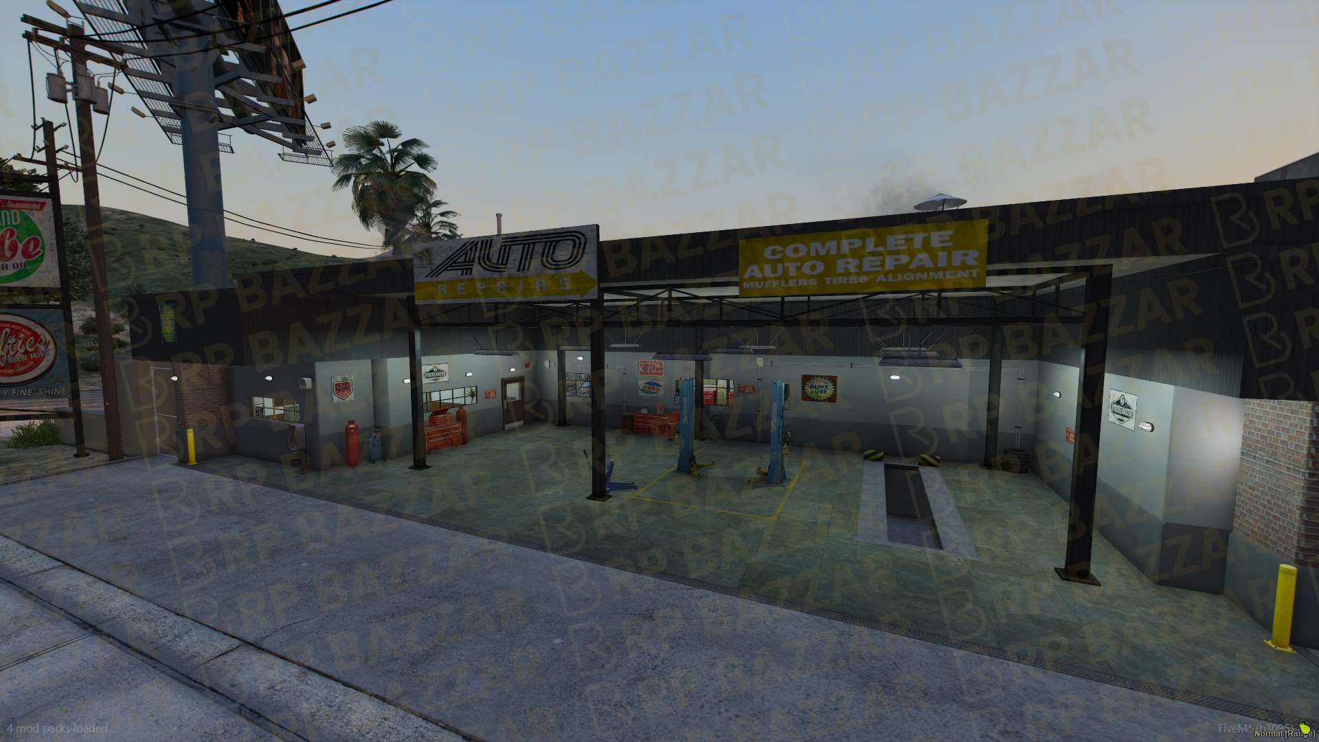 Pro Repair Station FiveM MLO — GTA RP Interior — ESX QB QBOX — RPBazzar