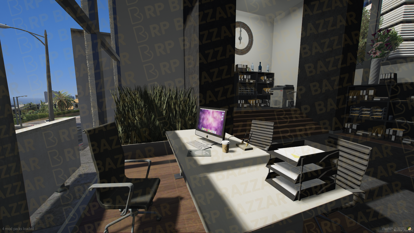 Panoramic Office FiveM MLO — GTA RP Interior — ESX QB QBOX — RPBazzar