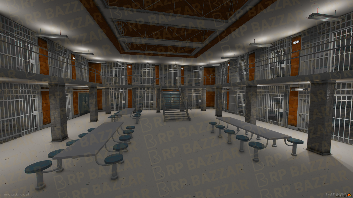 Federal Prison FiveM MLO — GTA RP Interior — ESX QB QBOX — RPBazzar