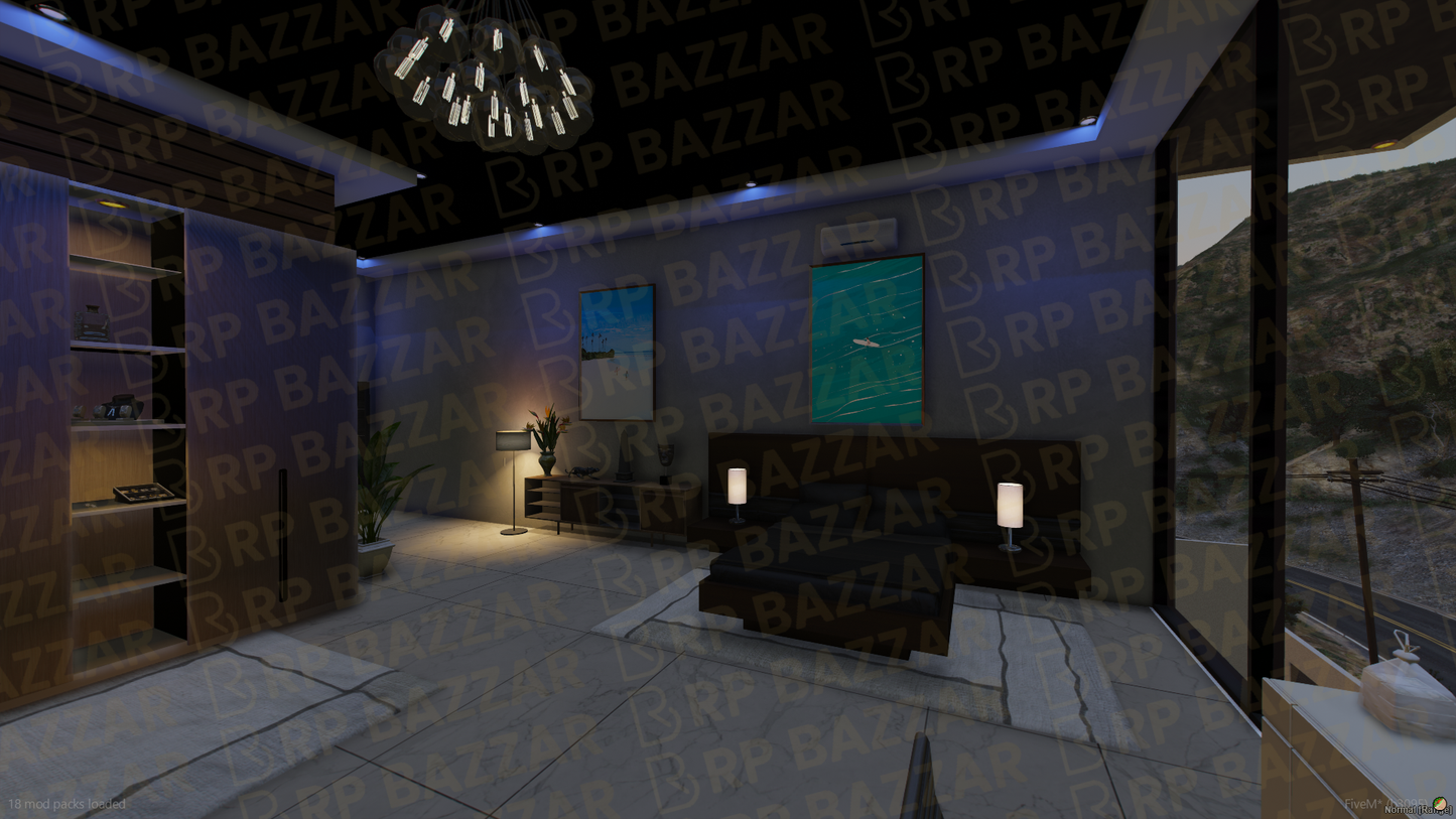 Hillside Mansion FiveM MLO — GTA RP Interior — ESX QB QBOX — RPBazzar