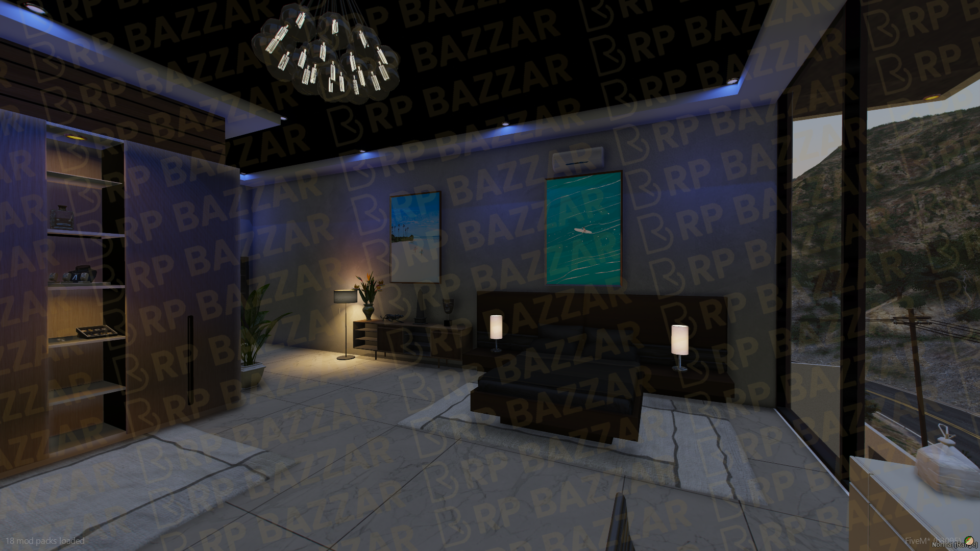 Hillside Mansion FiveM MLO — GTA RP Interior — ESX QB QBOX — RPBazzar