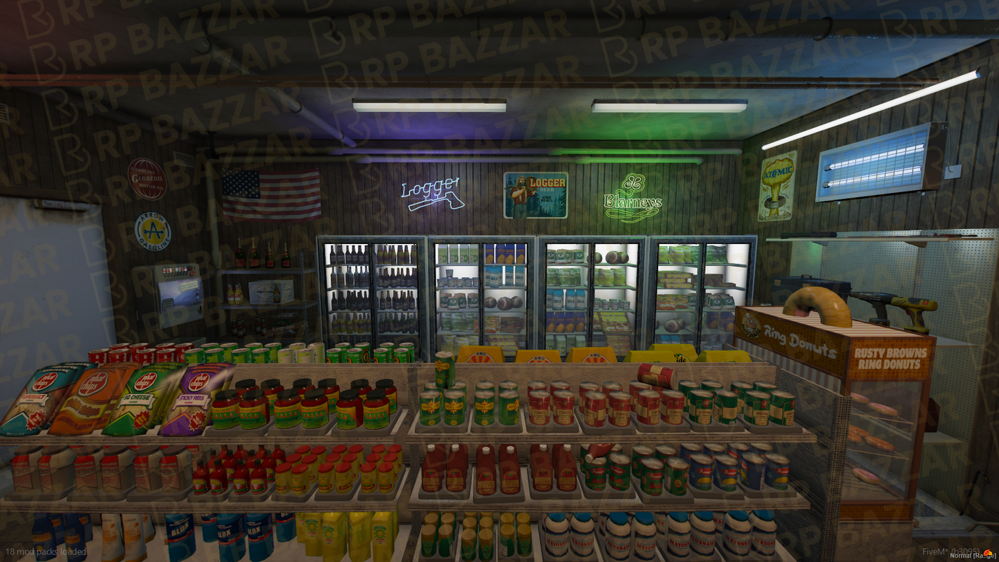 Express Gas Station FiveM MLO — GTA RP Interior — ESX QB QBOX — RPBazzar
