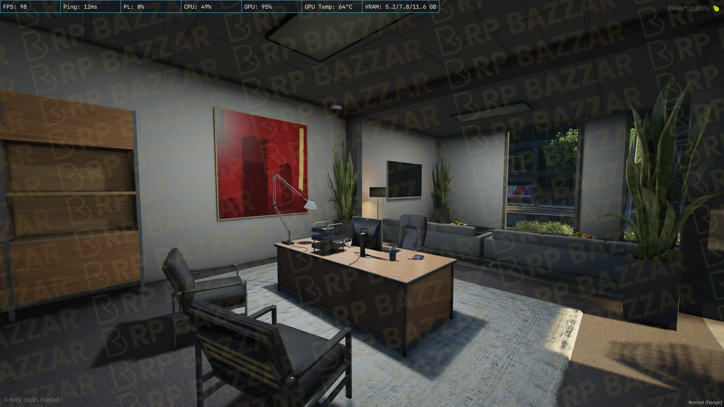 Boutique Office FiveM MLO — GTA RP Interior — ESX QB QBOX — RPBazzar