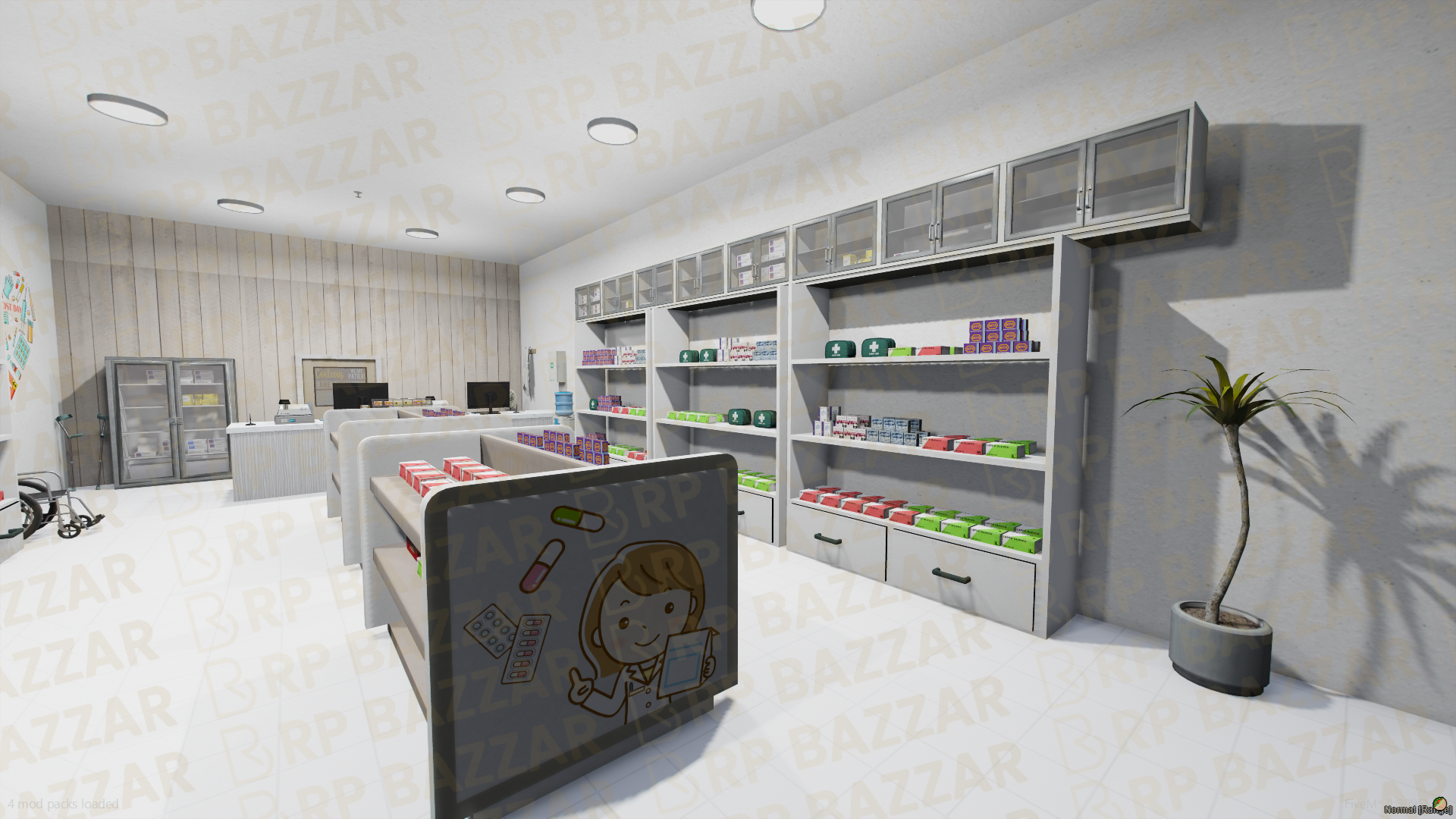 Urban Pharmacy FiveM MLO — GTA RP Interior — ESX QB QBOX — RPBazzar