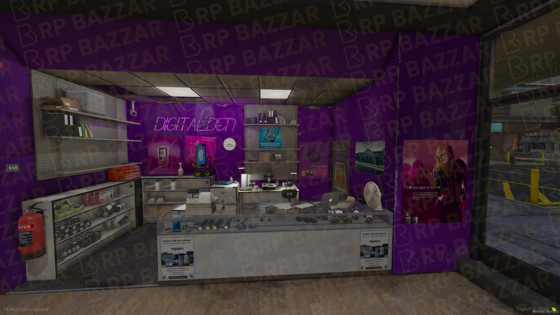Circuit Electronic Store FiveM MLO — GTA RP Interior — ESX QB QBOX — RPBazzar