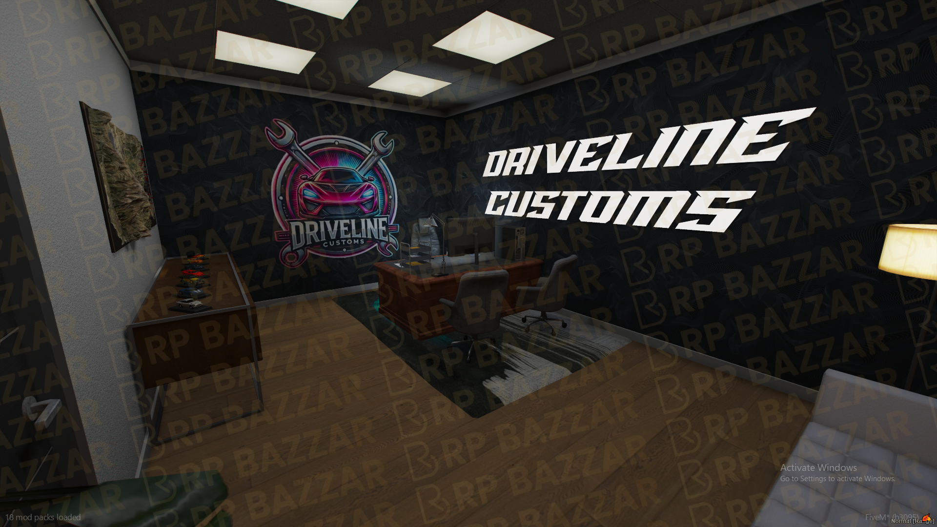 Drift Mechanic Shop FiveM MLO — GTA RP Interior — ESX QB QBOX — RPBazzar