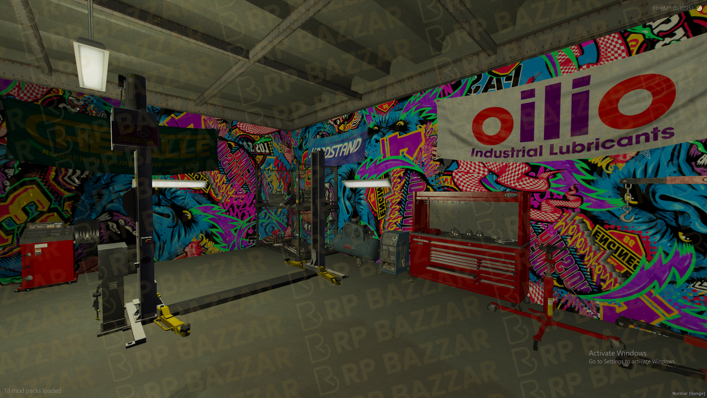 Abandoned Mechanic Shop FiveM MLO — GTA RP Interior — ESX QB QBOX — RPBazzar