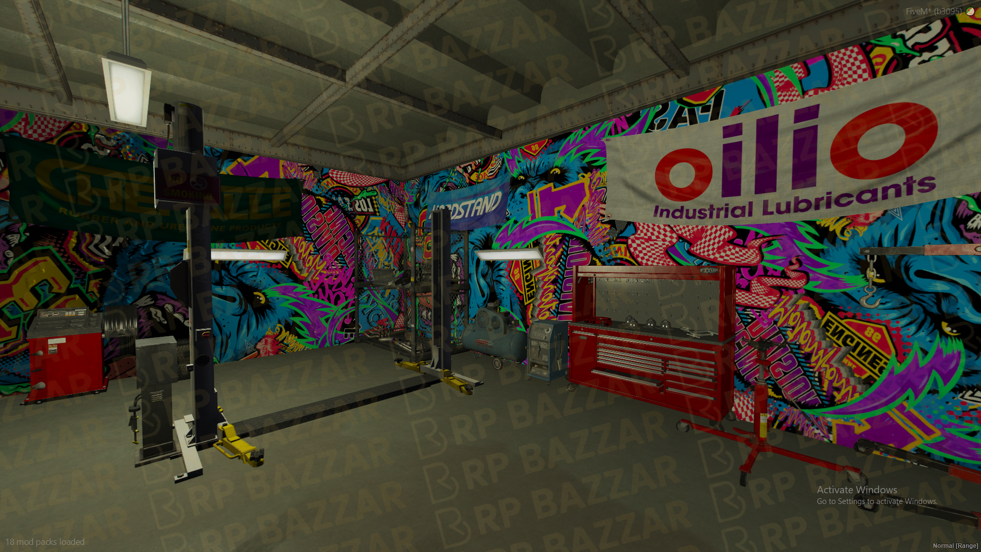 Abandoned Mechanic Shop FiveM MLO — GTA RP Interior — ESX QB QBOX — RPBazzar