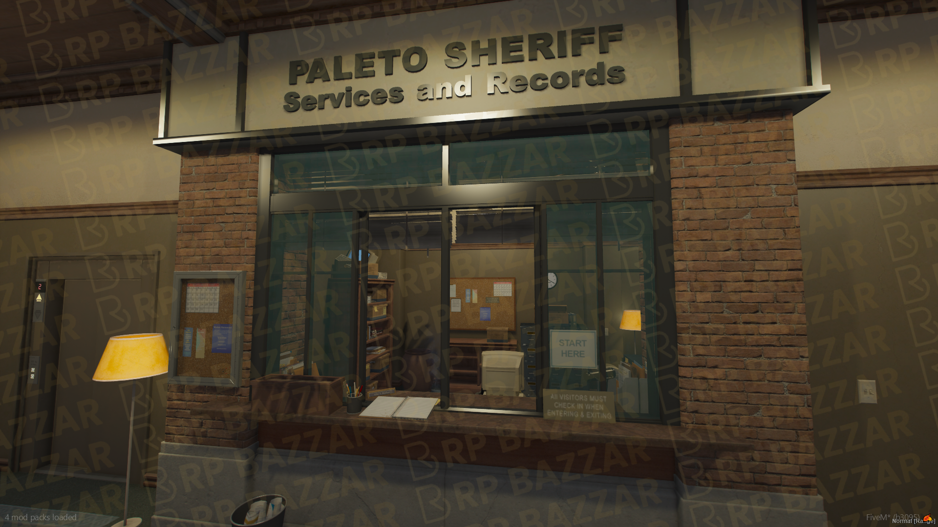 County Police Station FiveM MLO — GTA RP Interior — ESX QB QBOX — RPBazzar