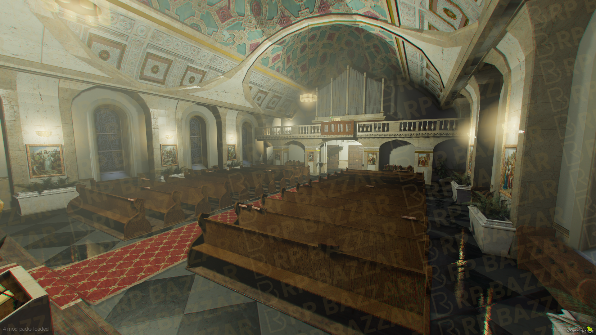 Historic Church FiveM MLO — GTA RP Interior — ESX QB QBOX — RPBazzar