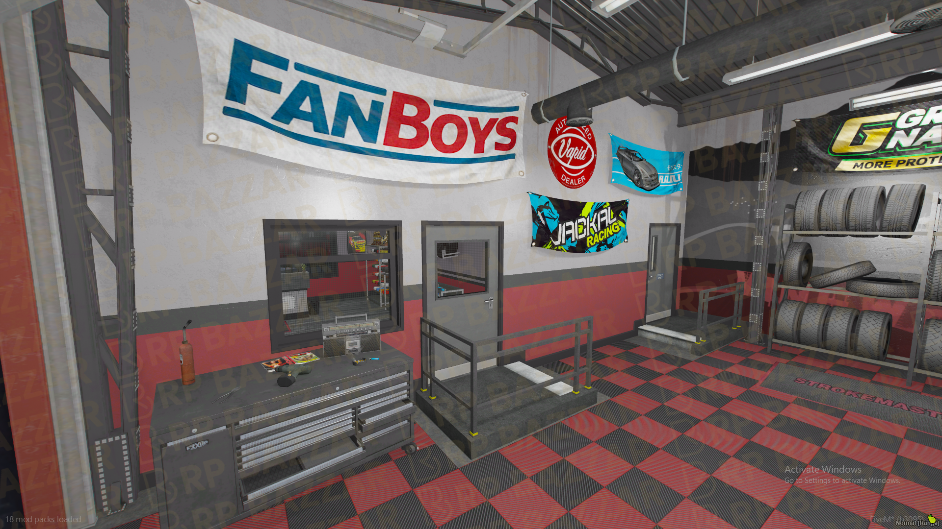 Off-Road Mechanic Shop FiveM MLO — GTA RP Interior — ESX QB QBOX — RPBazzar