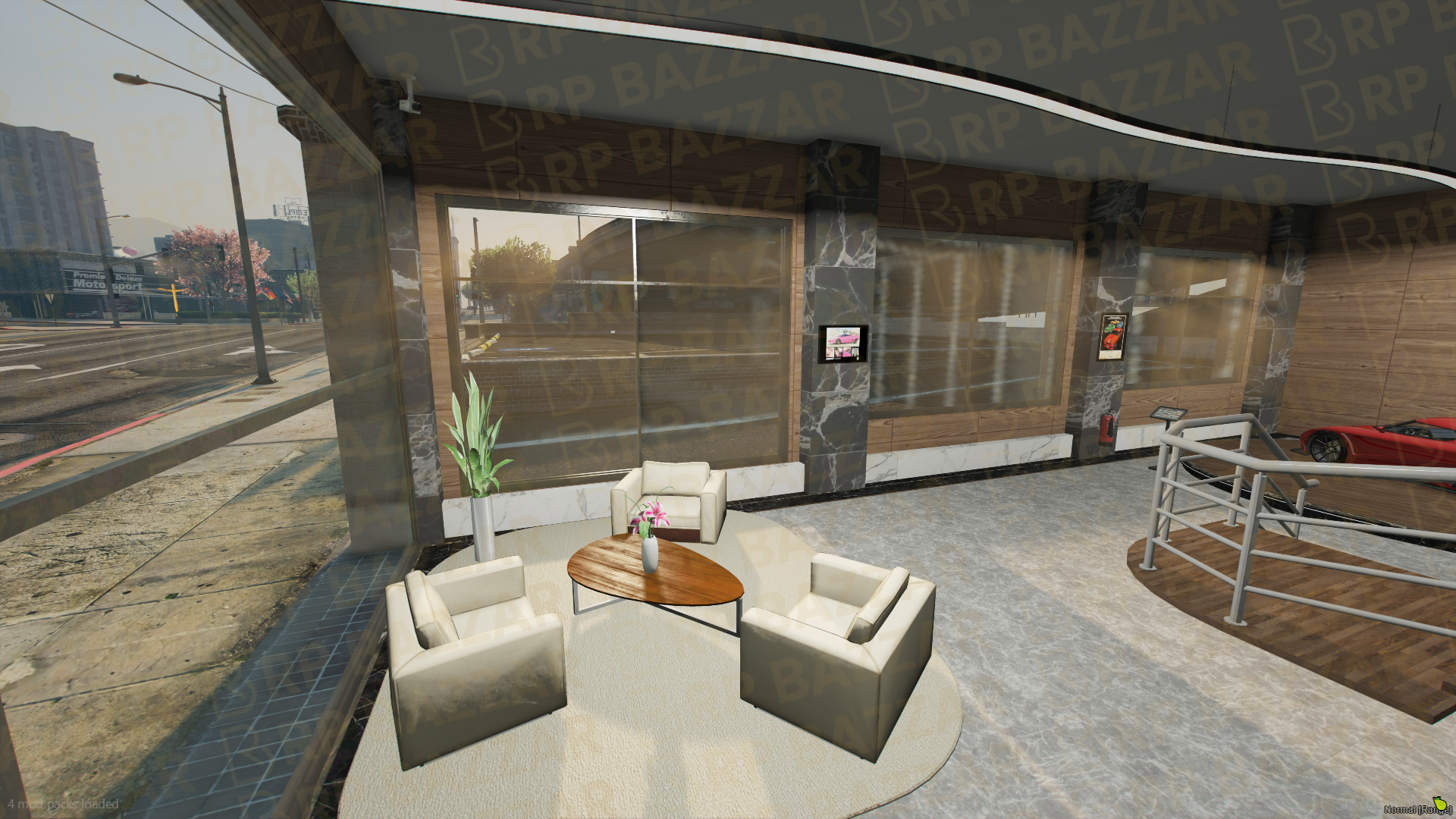 Streetside Vehicle Shop FiveM MLO — GTA RP Interior — ESX QB QBOX — RPBazzar