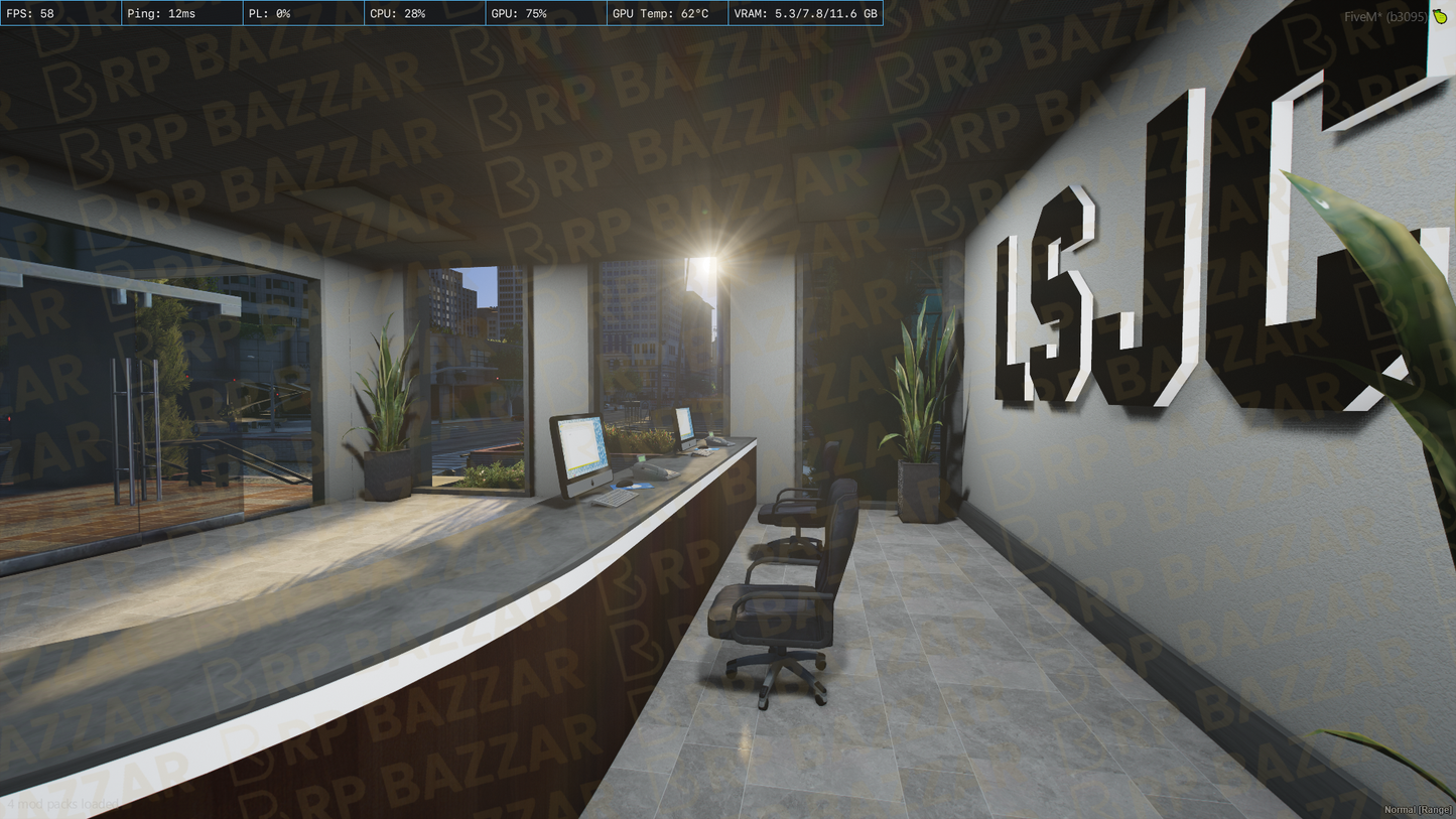 Boutique Office FiveM MLO — GTA RP Interior — ESX QB QBOX — RPBazzar