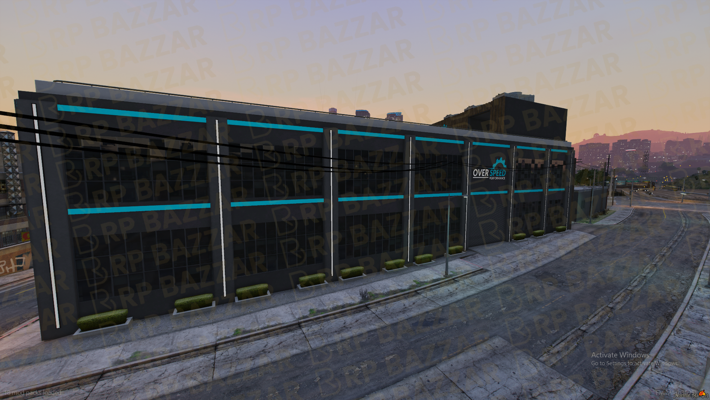 Modern Mechanic Shop FiveM MLO — GTA RP Interior — ESX QB QBOX — RPBazzar