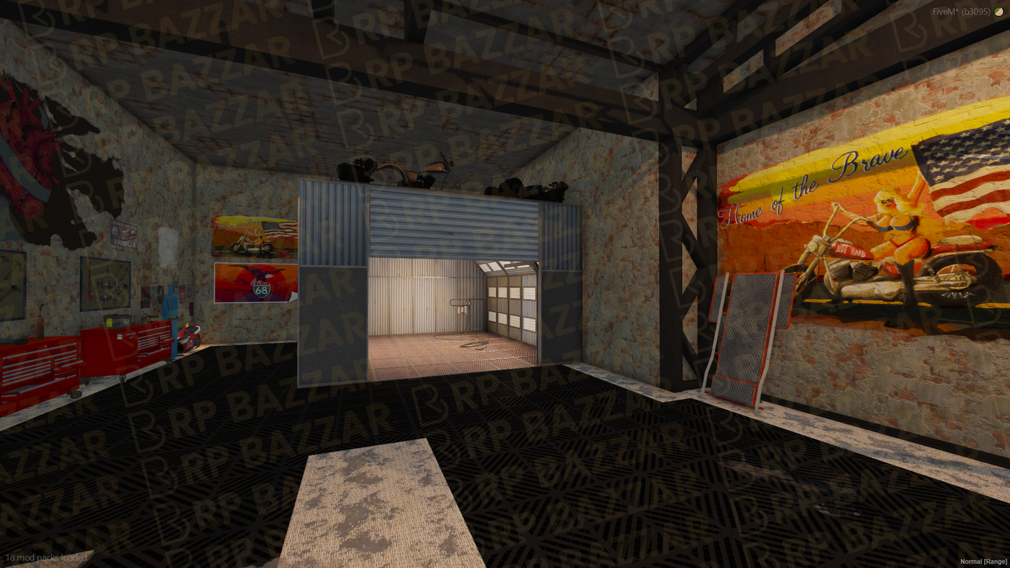 Industrial Mechanic Shop FiveM MLO — GTA RP Interior — ESX QB QBOX — RPBazzar